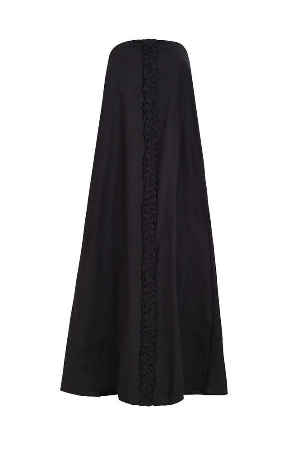 VESTIDO STRAPLESS AURA NEGRO